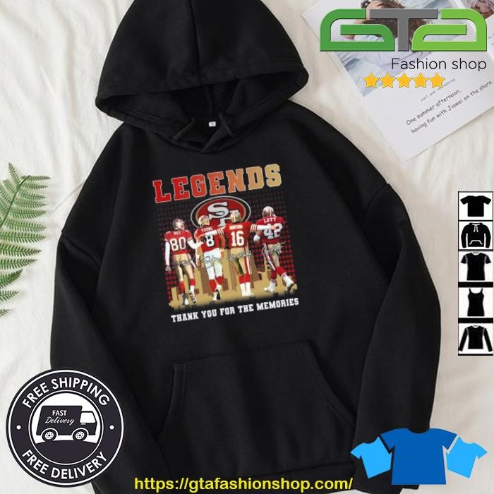 San Francisco 49ers Legends Thank You For The Memories Shirt