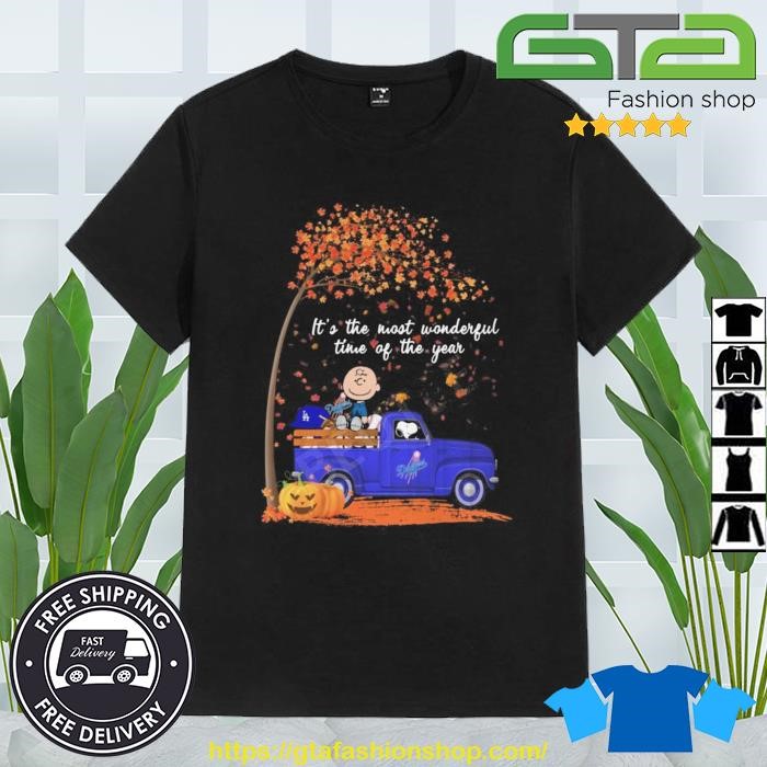 Official snoopy And Charlie Brown Los Angeles Dodgers It's The Most  Wonderful Time Of The Year Shirt, hoodie, sweater, long sleeve and tank top