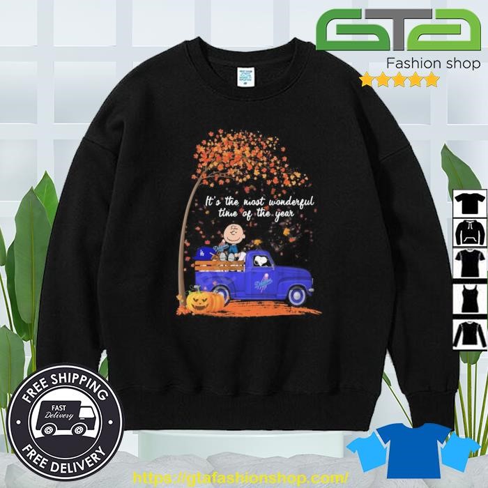 Official snoopy And Charlie Brown Los Angeles Dodgers It's The Most  Wonderful Time Of The Year Shirt, hoodie, sweater, long sleeve and tank top