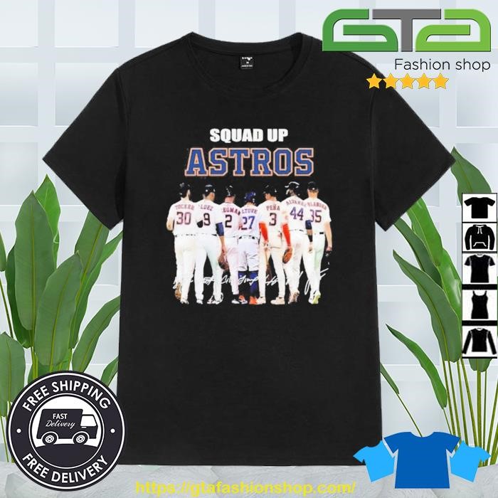 Squad Up Astros Signature T-Shirt - Torunstyle