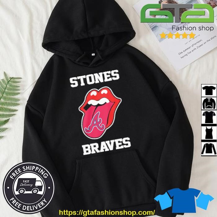 The Rolling Stone Atlanta Braves Lips 2023 shirt, hoodie, sweater