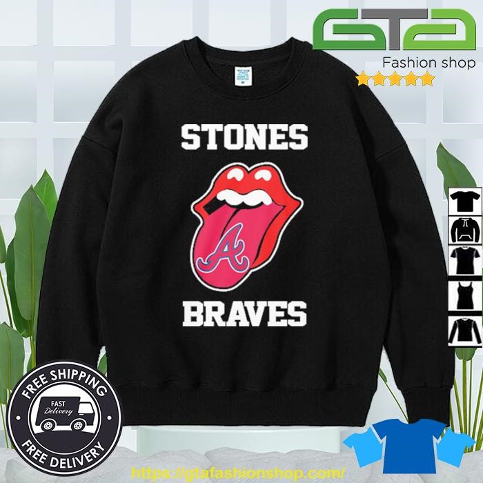 The Rolling Stone Atlanta Braves Lips 2023 shirt, hoodie, sweater