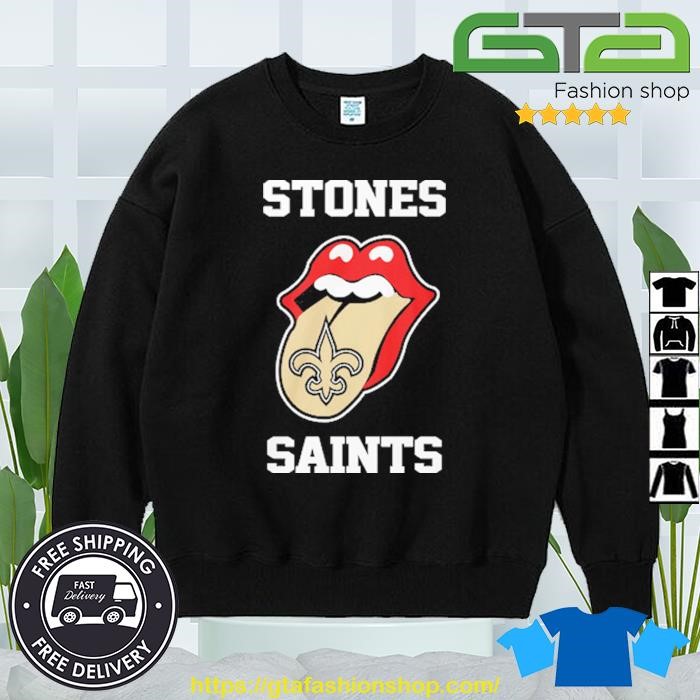 The Rolling Stone New Orlean Saints Lips 2023 shirt, hoodie, sweater, long  sleeve and tank top