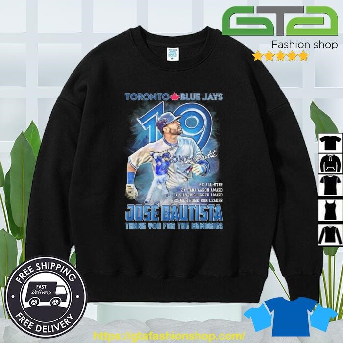 Endastore Jose Bautista August 2023 Thank You for The Memories Shirt