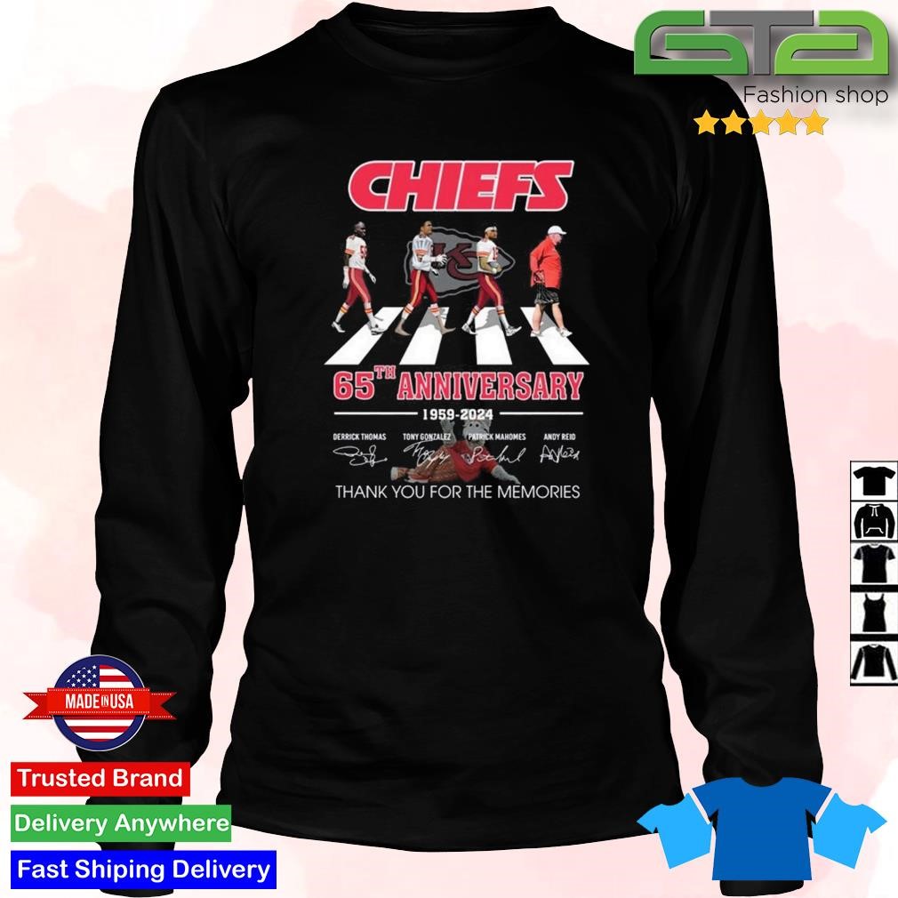 NEW 65 Anniversay 1959-2024 Kansas City Chiefs Thank You For The Memories  Unisex T-Shirt