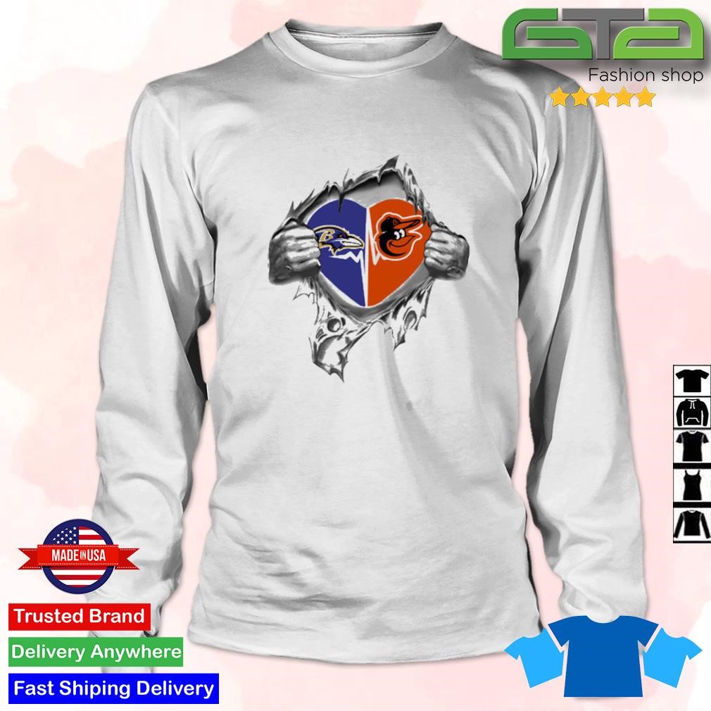 Blood Inside Me Baltimore Ravens And Baltimore Orioles 2023 Shirt