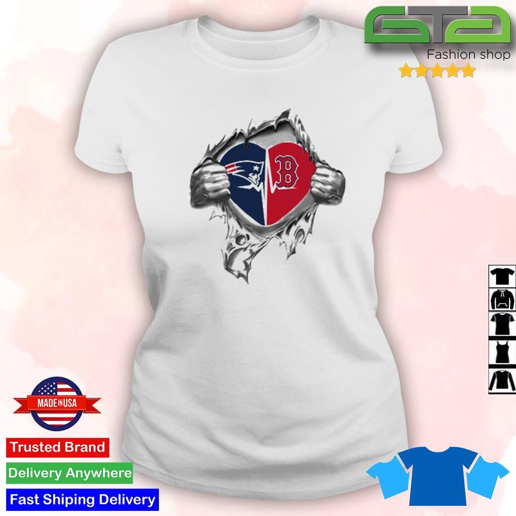 Blood Inside Me New England Patriots And Boston Red Sox 2023 Shirt