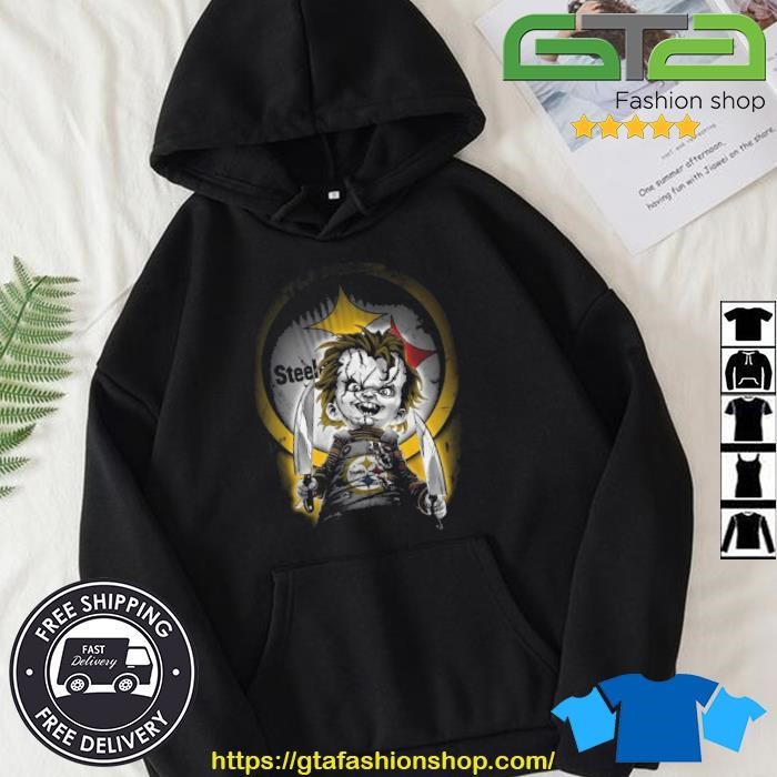 Official chucky Pittsburgh Steelers My Heart Halloween 2023 Shirt, hoodie,  sweater, long sleeve and tank top