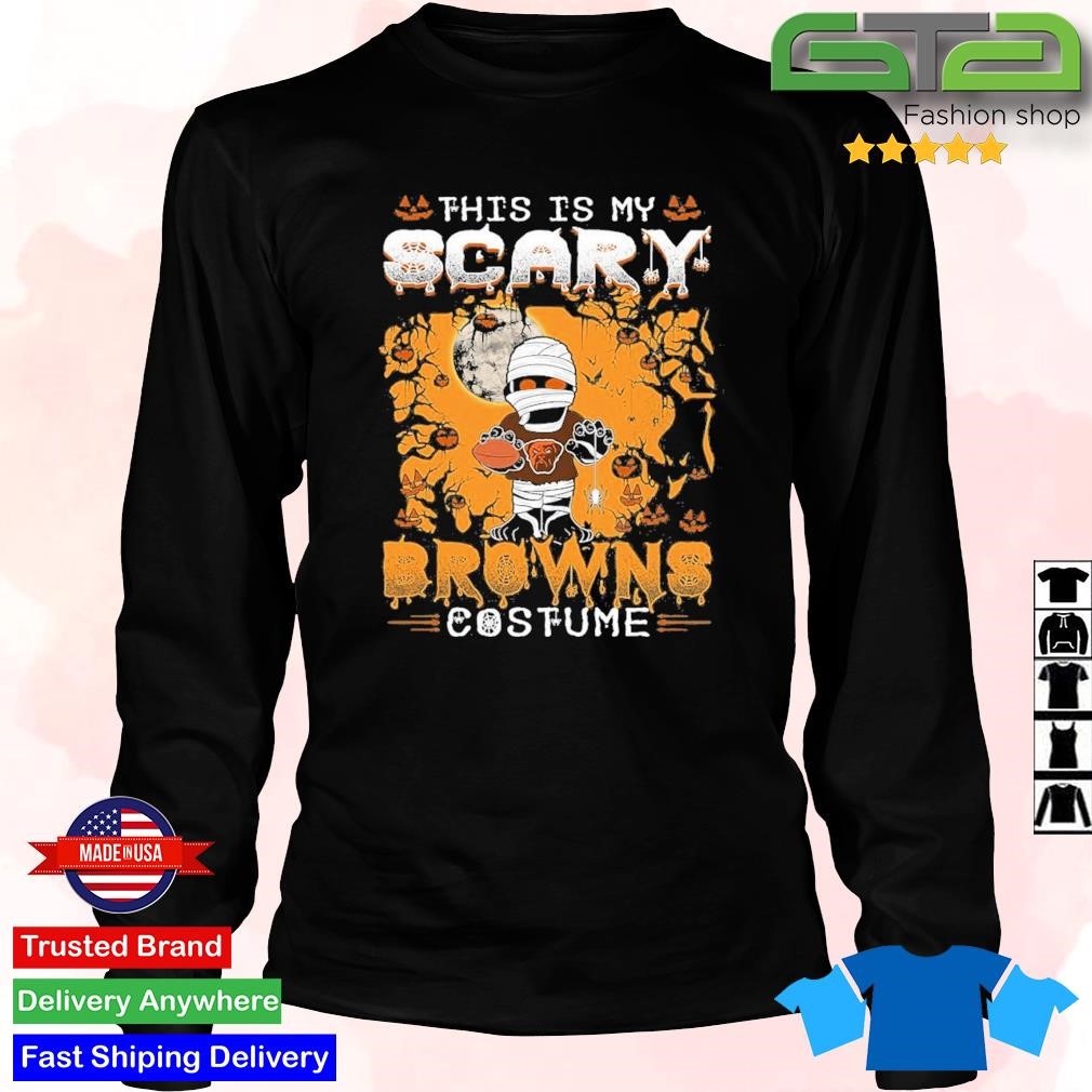 Cleveland Browns Scary Face Halloween Jersey Hoodie, T-shirt - Tagotee