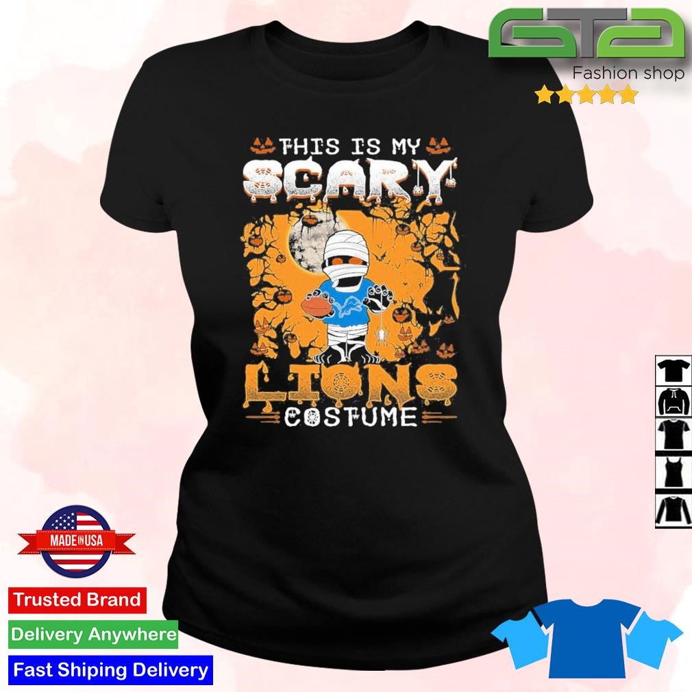 Detroit Lions Scary Face Halloween Jersey Hoodie, T-shirt - Tagotee