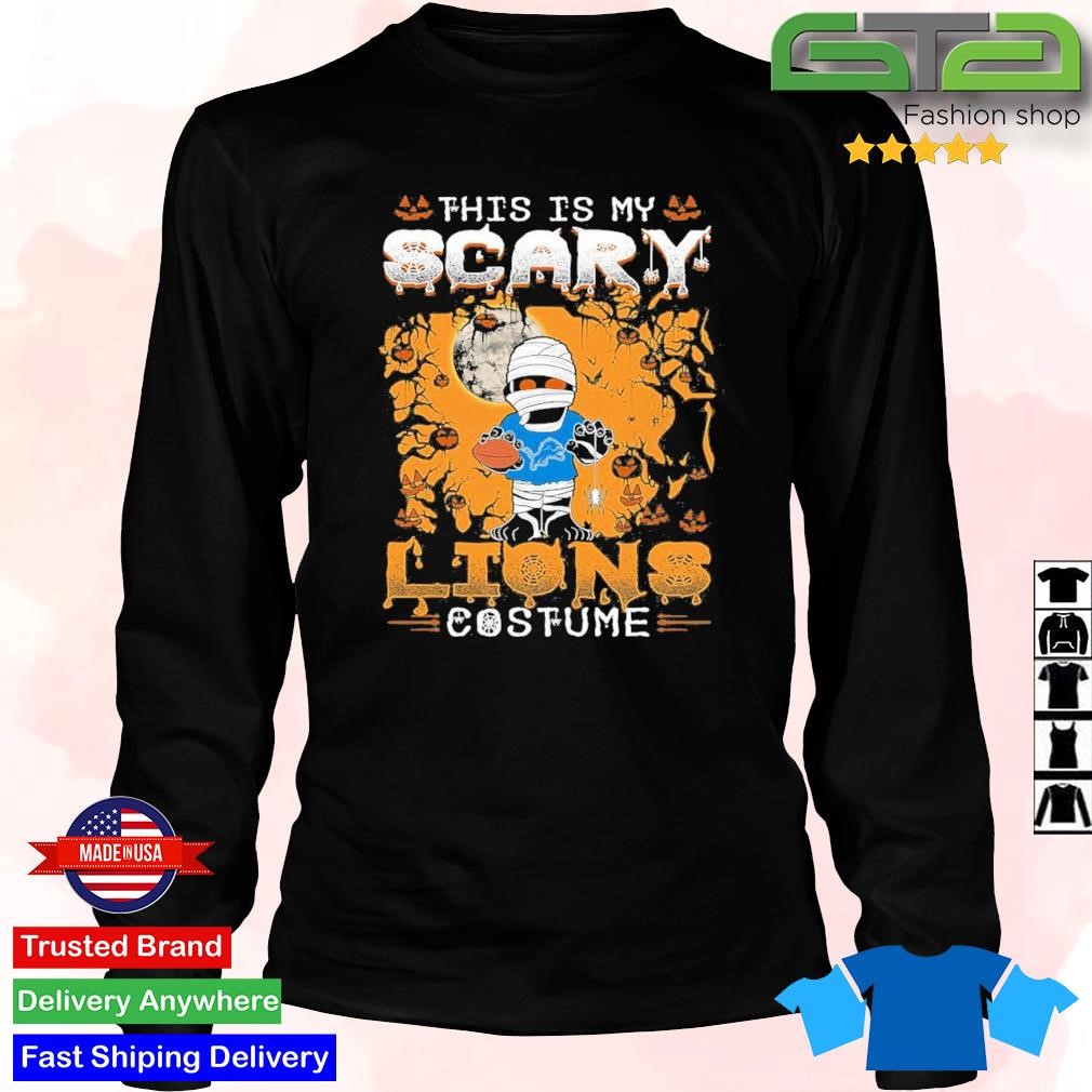 Detroit Lions Scary Face Halloween Jersey Hoodie, T-shirt - Tagotee