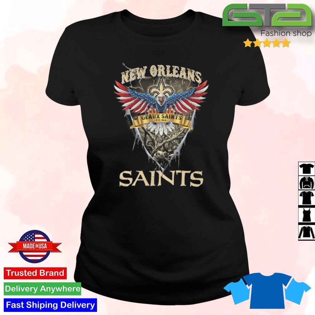 NFL US Eagle Geaux Saints New Orleans Saints T Shirt - Limotees