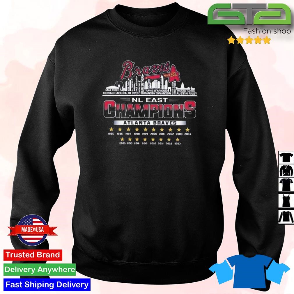 Atlanta Braves Skyline Players Name Nl East Champions 2023 Shirt, hoodie,  sweater, long sleeve and tank top