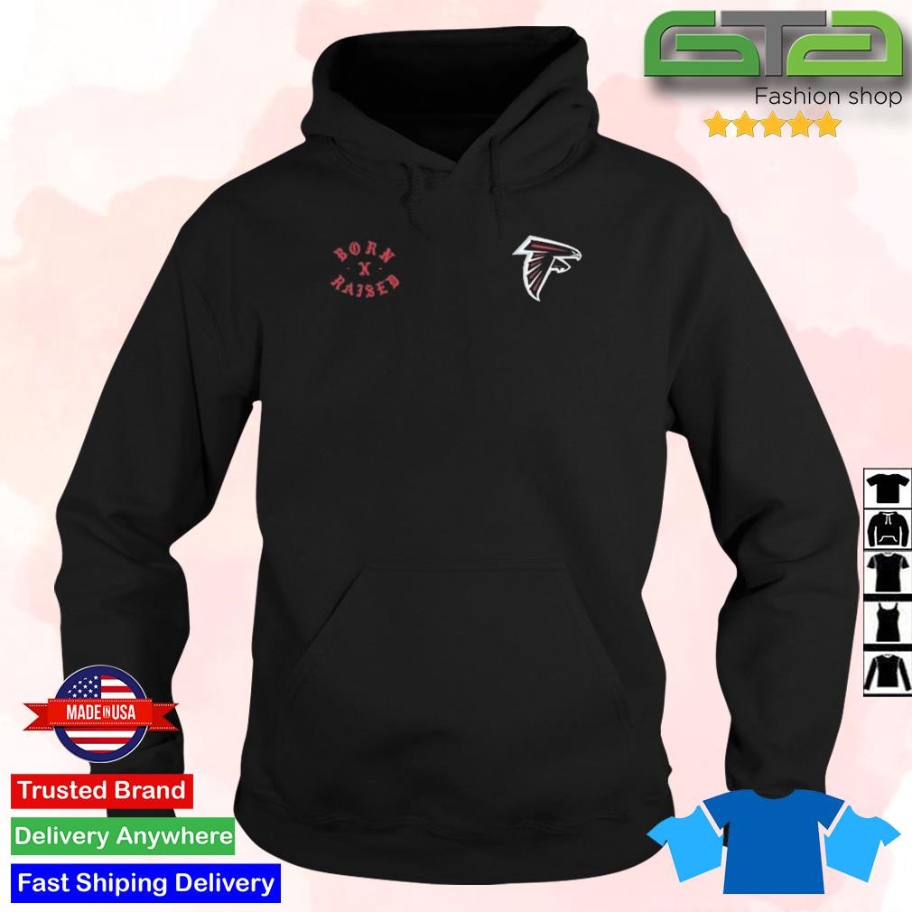 Unisex Atlanta Falcons Born x Raised Black Pullover Hoodie