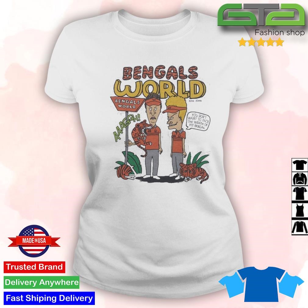 Original Beavis And Butthead X Cincinnati Bengals World T-Shirt