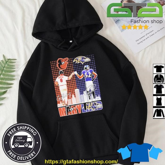 Endastore Maryland Cal Ripken Ray Lewis Signatures Hoodie