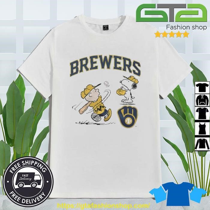 Snoopy Woodstock Milwaukee Brewers Baseball Shirt - High-Quality Printed  Brand