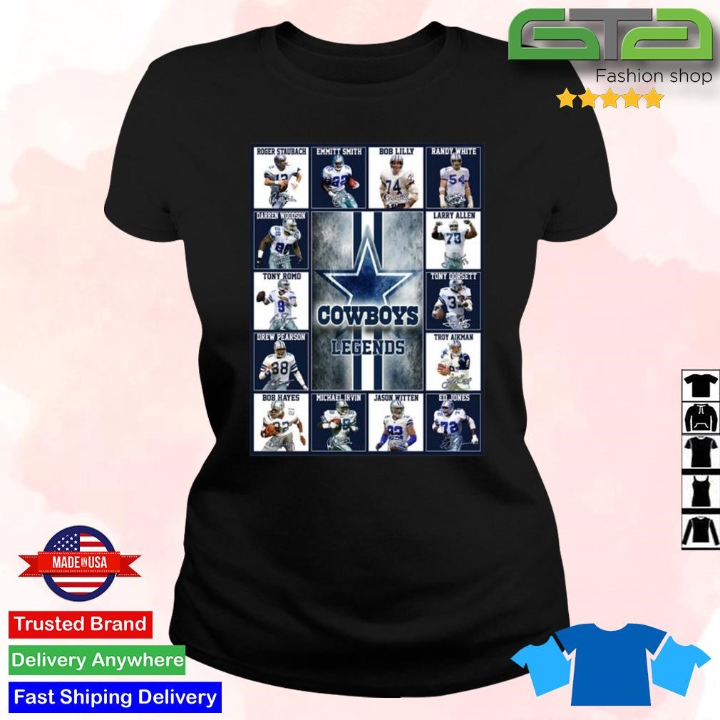 Official Dallas Cowboys Legend Signatures Shirt, hoodie, sweater, long  sleeve and tank top