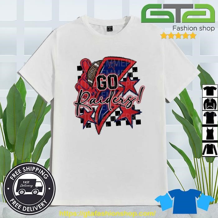 Go Raiders Football Sublimation Design T-shirt,Sweater, Hoodie, And Long  Sleeved, Ladies, Tank Top