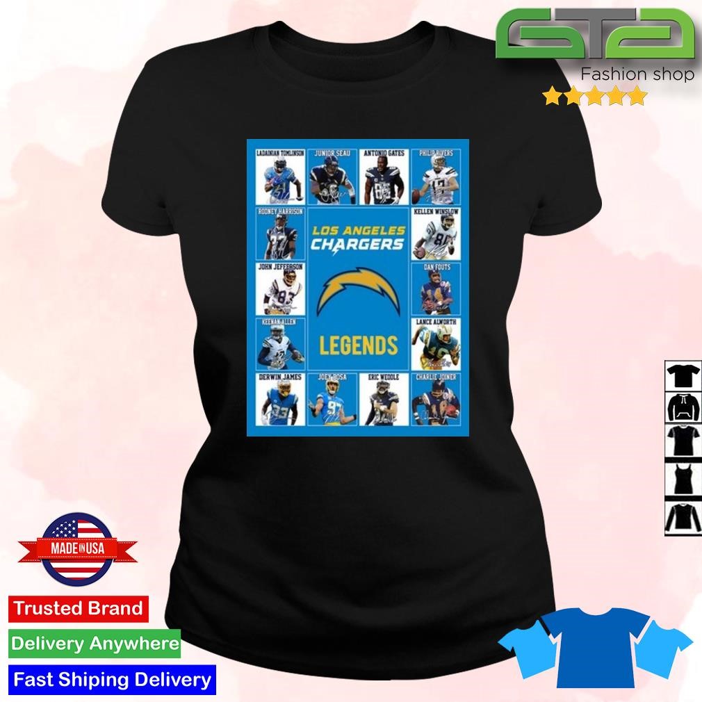 NFL Los Angeles Chargers Legends Team Signatures Shirt, hoodie, sweater,  long sleeve and tank top