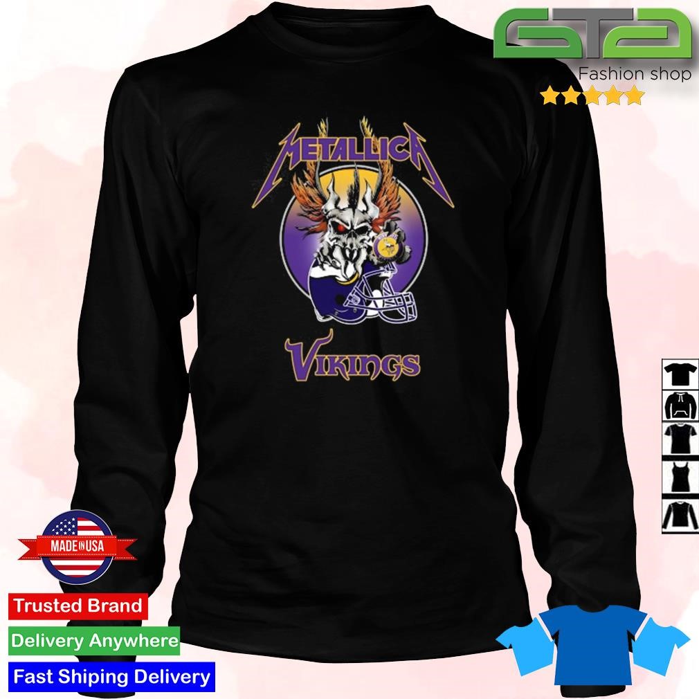 Metallica Skull Eagle NFL Minnesota Vikings 2023 T Shirt - Limotees