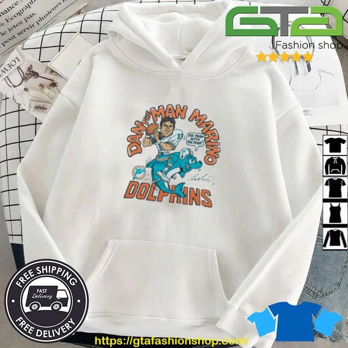 Dan Marino Miami Dolphins Hoodie Jersey – Jerseys and Sneakers