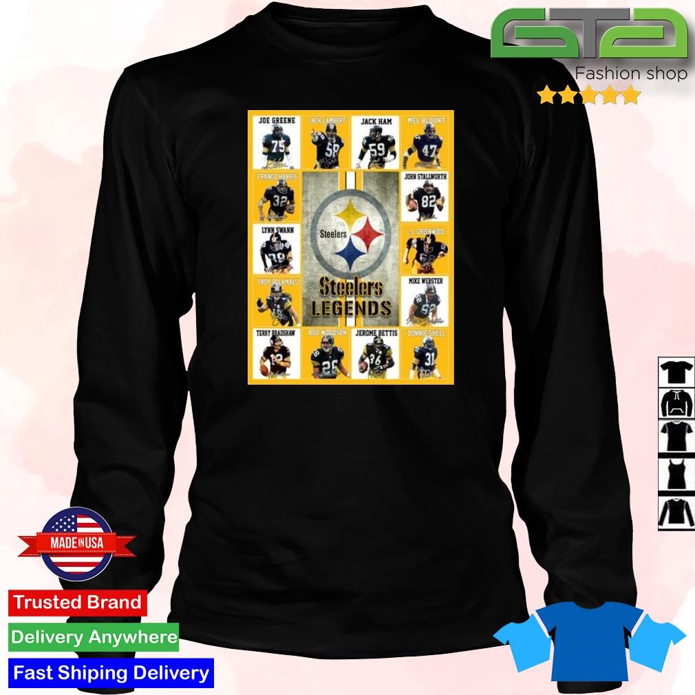 Pittsburgh Steelers Players The Legends Signatures shirt, hoodie, sweater,  long sleeve and tank top