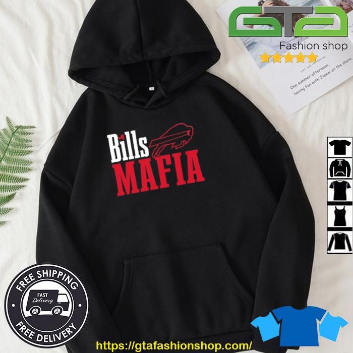 Official New era Buffalo Bills stacked Bills mafia wordmark T-shirt, hoodie,  tank top, sweater and long sleeve t-shirt