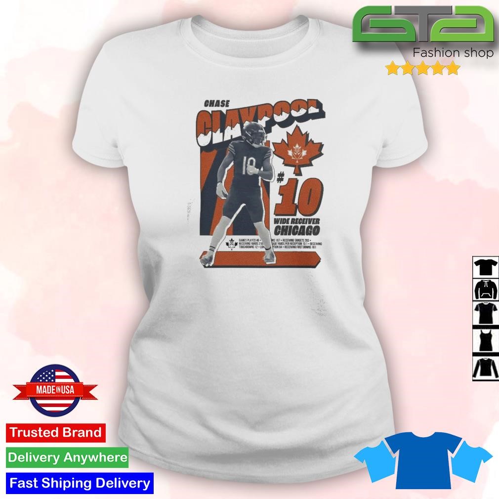 Official Claypool Merch Chase Claypool Retro Wide Receiver Chicago T-Shirt,  hoodie, sweater, long sleeve and tank top