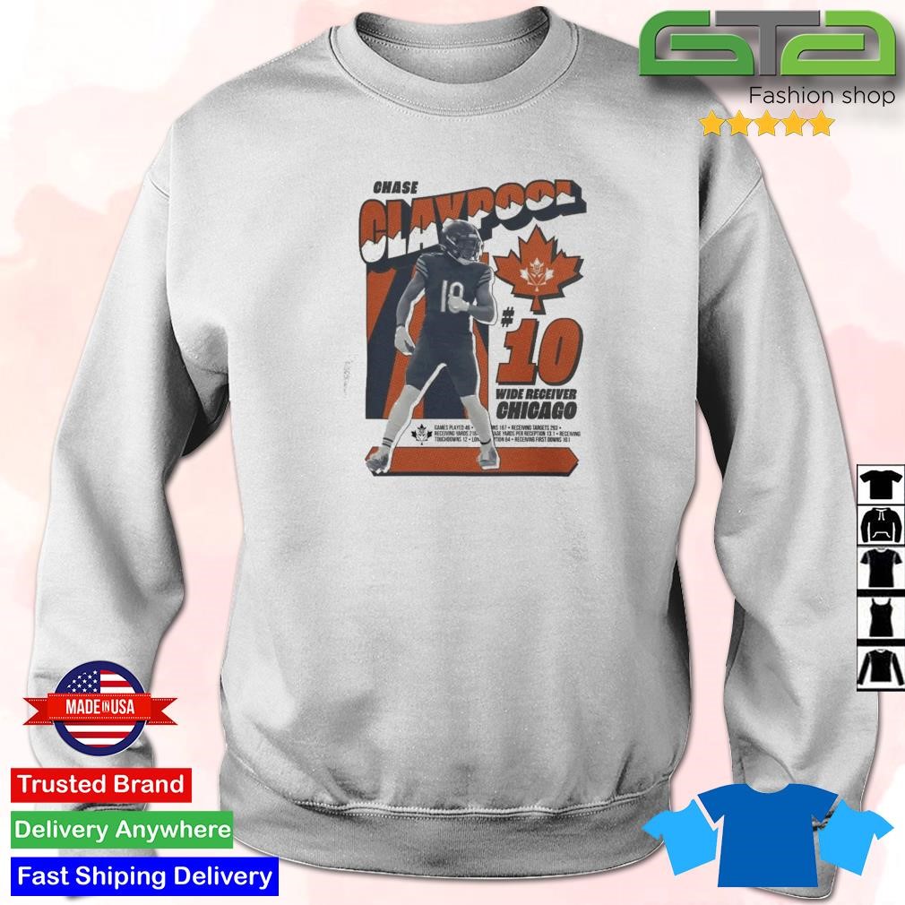 Official Claypool Merch Chase Claypool Retro Wide Receiver Chicago T-Shirt,  hoodie, sweater, long sleeve and tank top