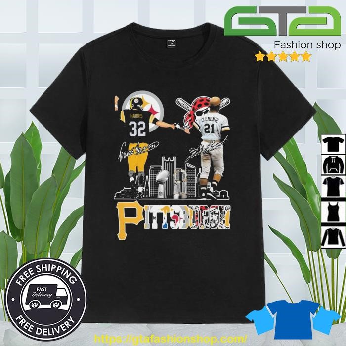 Franco Harris And Roberto Clemente Pittsburgh Steelers Signatures shirt,  hoodie, sweater, long sleeve and tank top