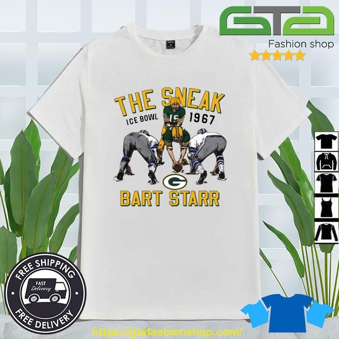 Original Green Bay Packers The Sneak Ice Bowl 1967 Bart Starr T-shirt,Sweater,  Hoodie, And Long Sleeved, Ladies, Tank Top