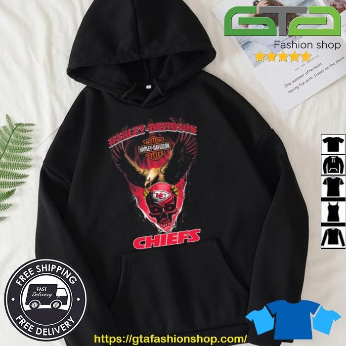 Skull Kansas City Chiefs NFL Motorcycles Harley-Davidson shirt, hoodie,  sweater, long sleeve and tank top