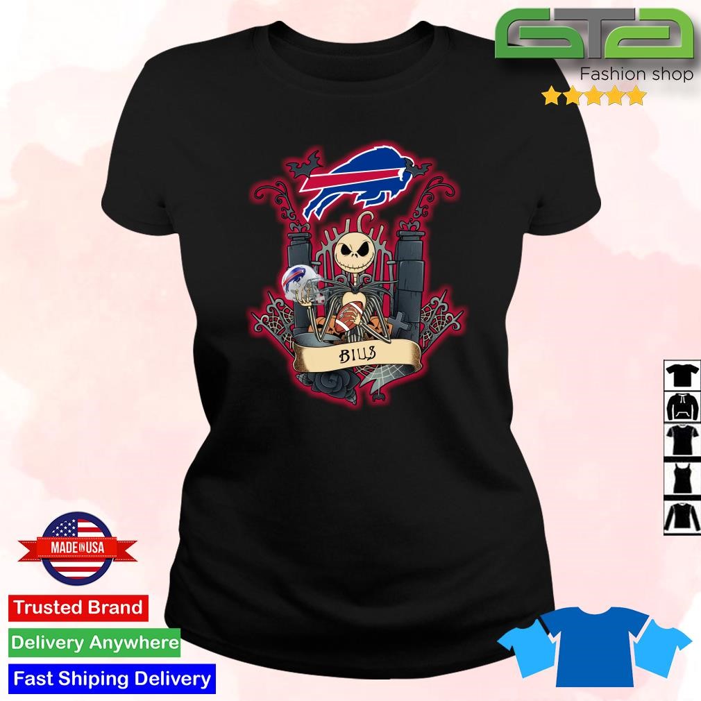 Official Buffalo Bills Jack skellington the night before happy halloween T- shirt, hoodie, tank top, sweater and long sleeve t-shirt