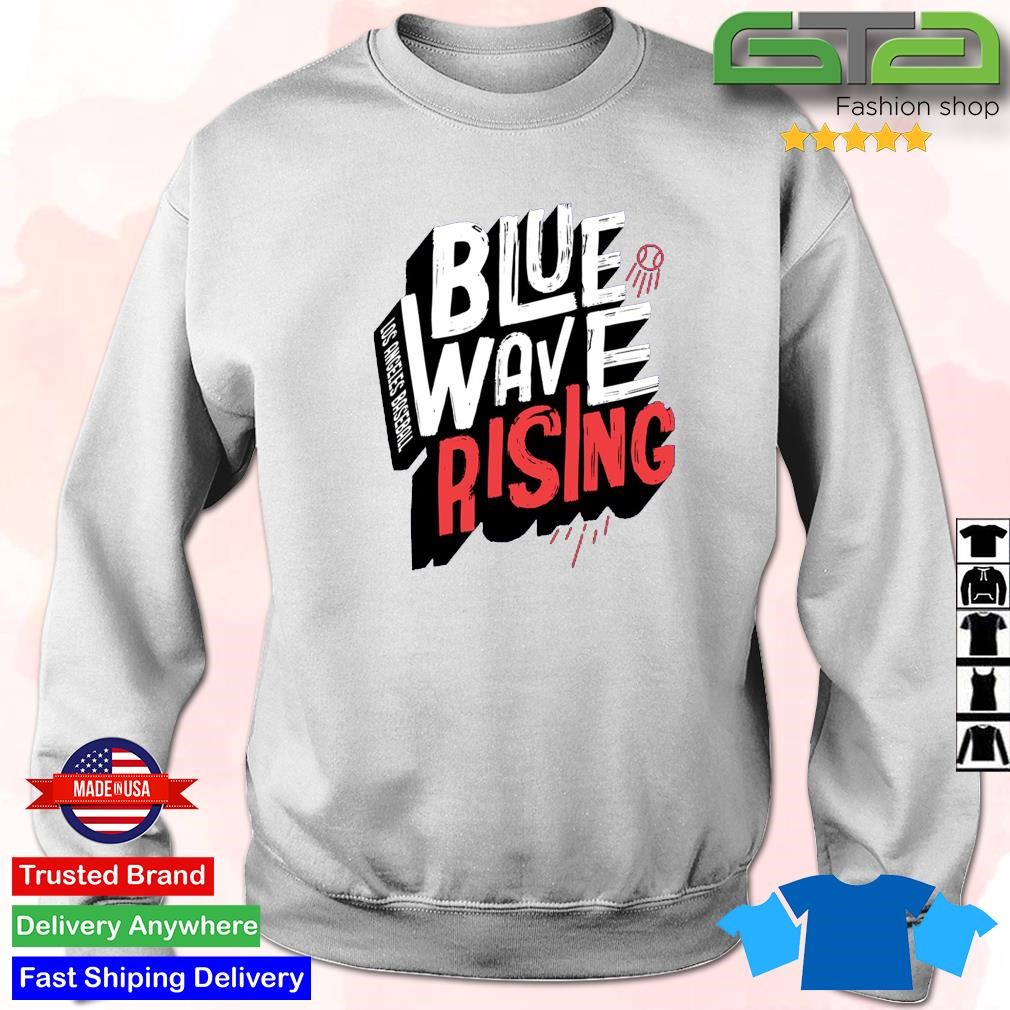 Los Angeles Dodgers blue wave rising logo shirt, hoodie, sweater, long  sleeve and tank top