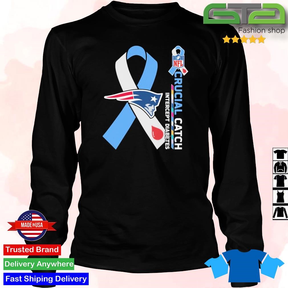 New England Patriots crucial catch intercept diabetes shirt