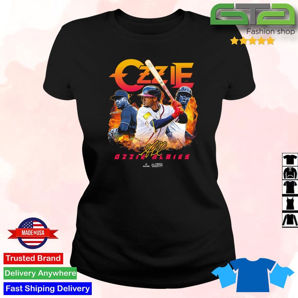 Ozzie Albies Atlanta Braves players signature shirt, hoodie, sweater, long  sleeve and tank top