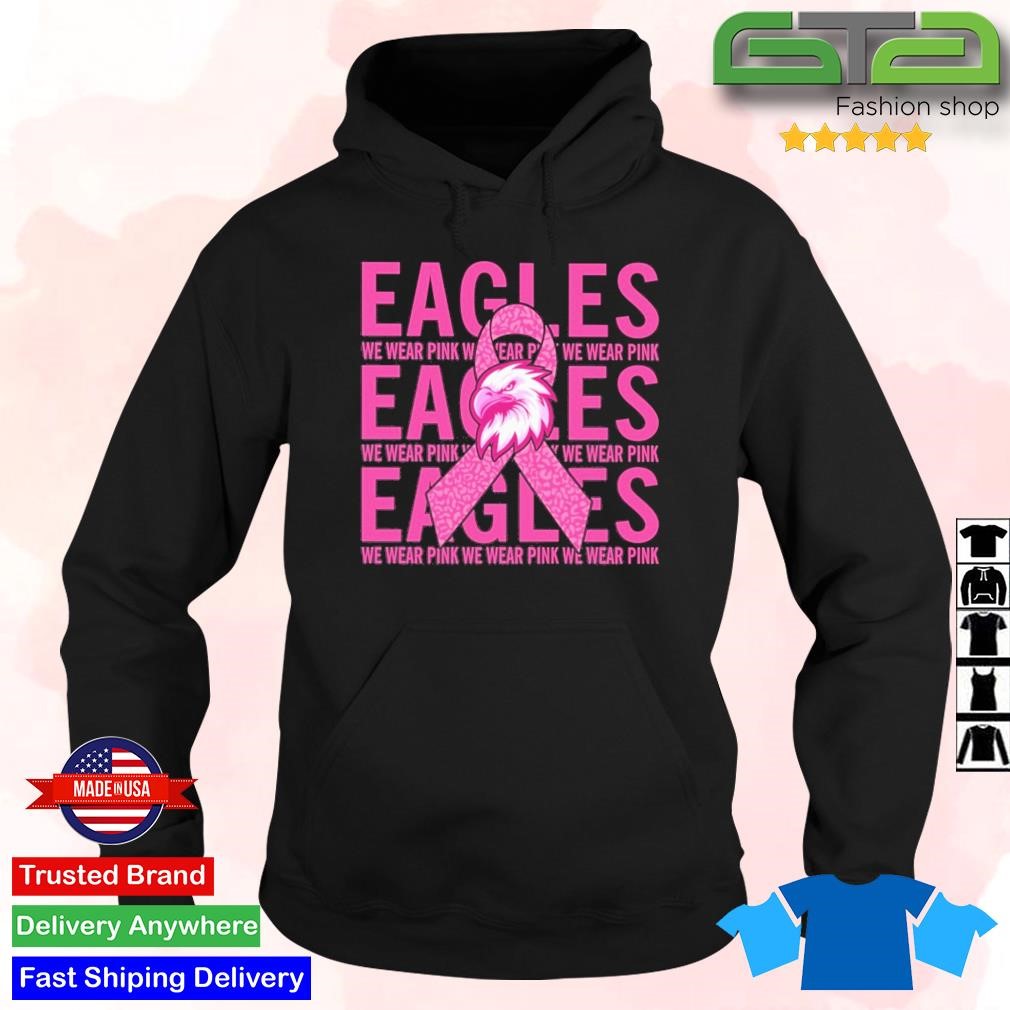 Original Philadelphia Eagles Mascot We Wear Pink Cancer T-Shirt