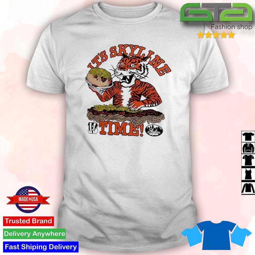 Official cincinnati Bengals x It's Skyline Chili Time T-Shirts, hoodie,  tank top, sweater and long sleeve t-shirt