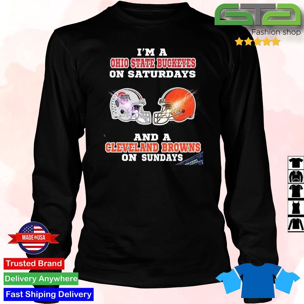 Official Ohio State Buckeyes And Cleveland Browns Neon Ohio Football shirt,  hoodie, sweater, long sleeve and tank top