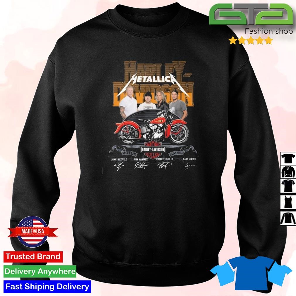 Harley Davidson Metallica signatures shirt, hoodie, sweater, long sleeve  and tank top