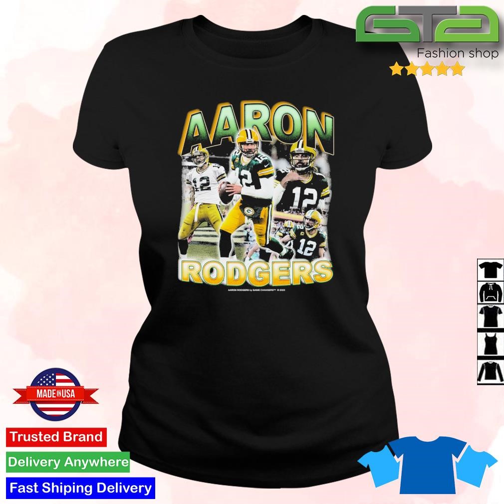 Aaron Rodgers Face Green Bay Packers T Shirt - BipuBunny Store in 2023