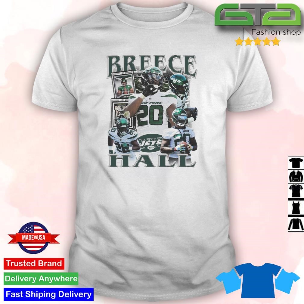 Breece Hall 20 New York Jets player football poster shirt, hoodie, sweater,  long sleeve and tank top