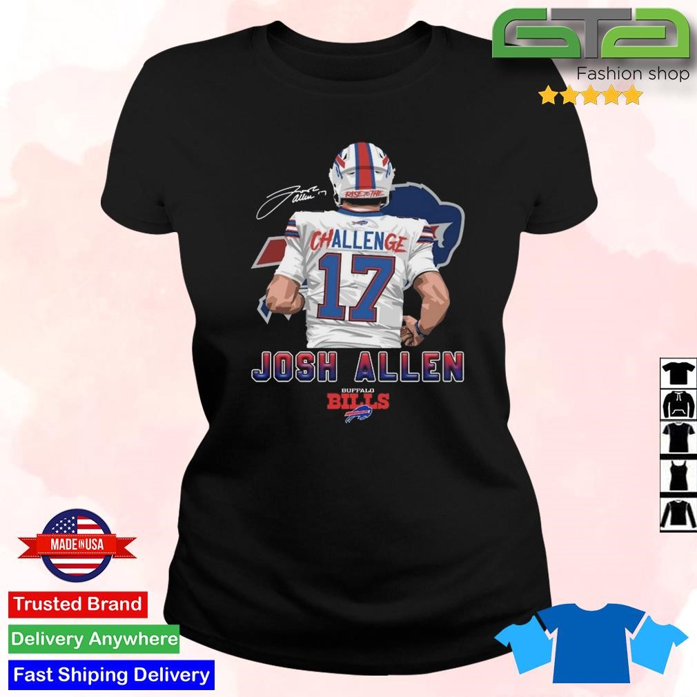 Buffalo Bills Challenge 17 Josh Allen Signature shirt, hoodie