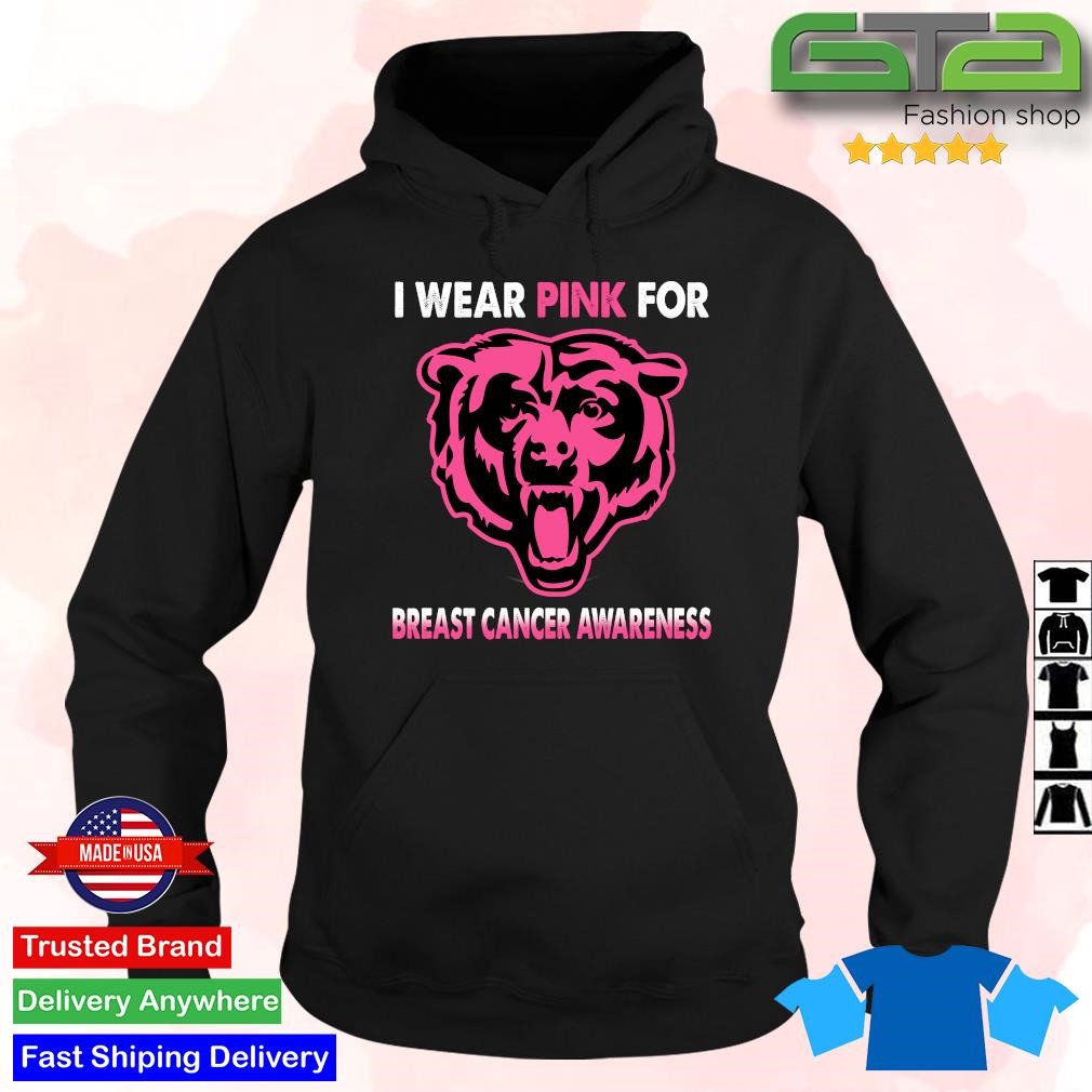 Real chicago bears fans wear pink logo cancer awareness shirt - Trend T  Shirt Store Online