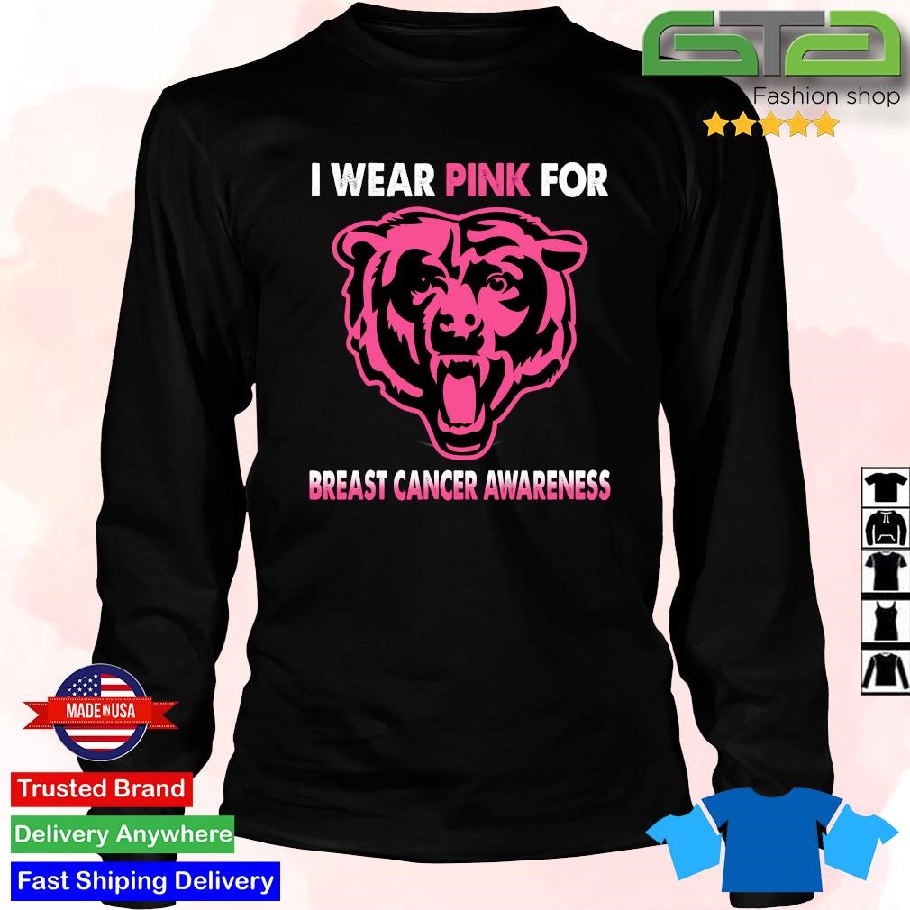 Original Chicago Bears I wear pink for Breast Cancer Awareness 2023 shirt,  hoodie, longsleeve, sweatshirt, v-neck tee