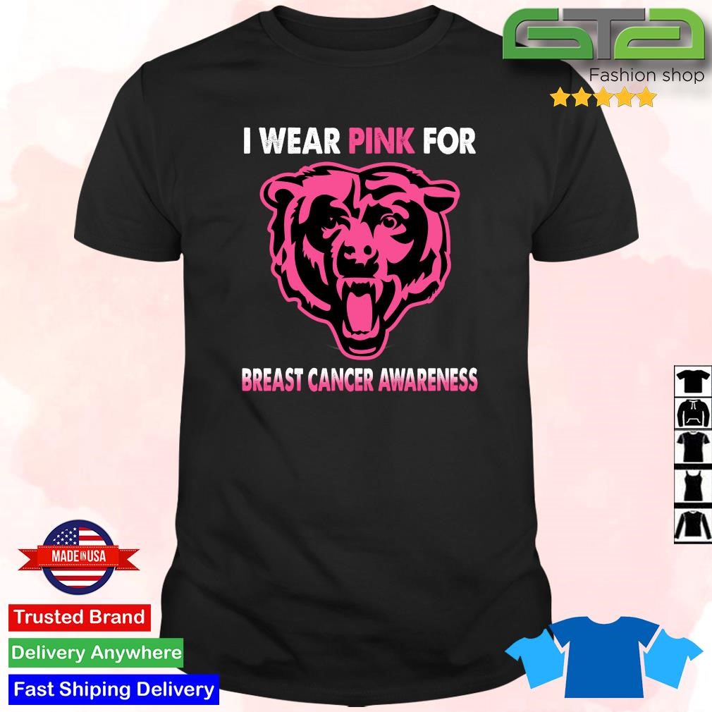 Chicago Bears I Wear Pink For Breast Cancer Awareness Shirt, hoodie,  sweater, long sleeve and tank top