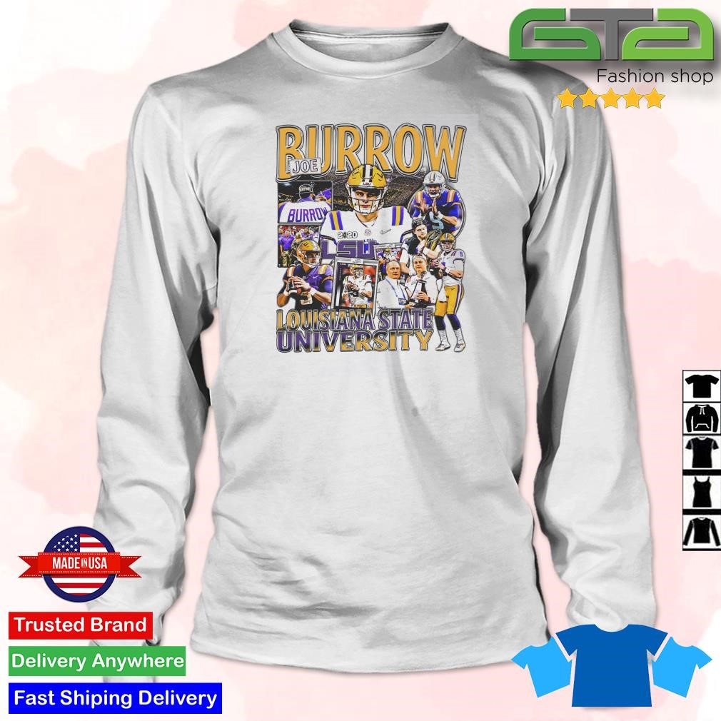 Joe Burrow 9 Louisiana State University football player Vintage shirt,  hoodie, sweater, long sleeve and tank top