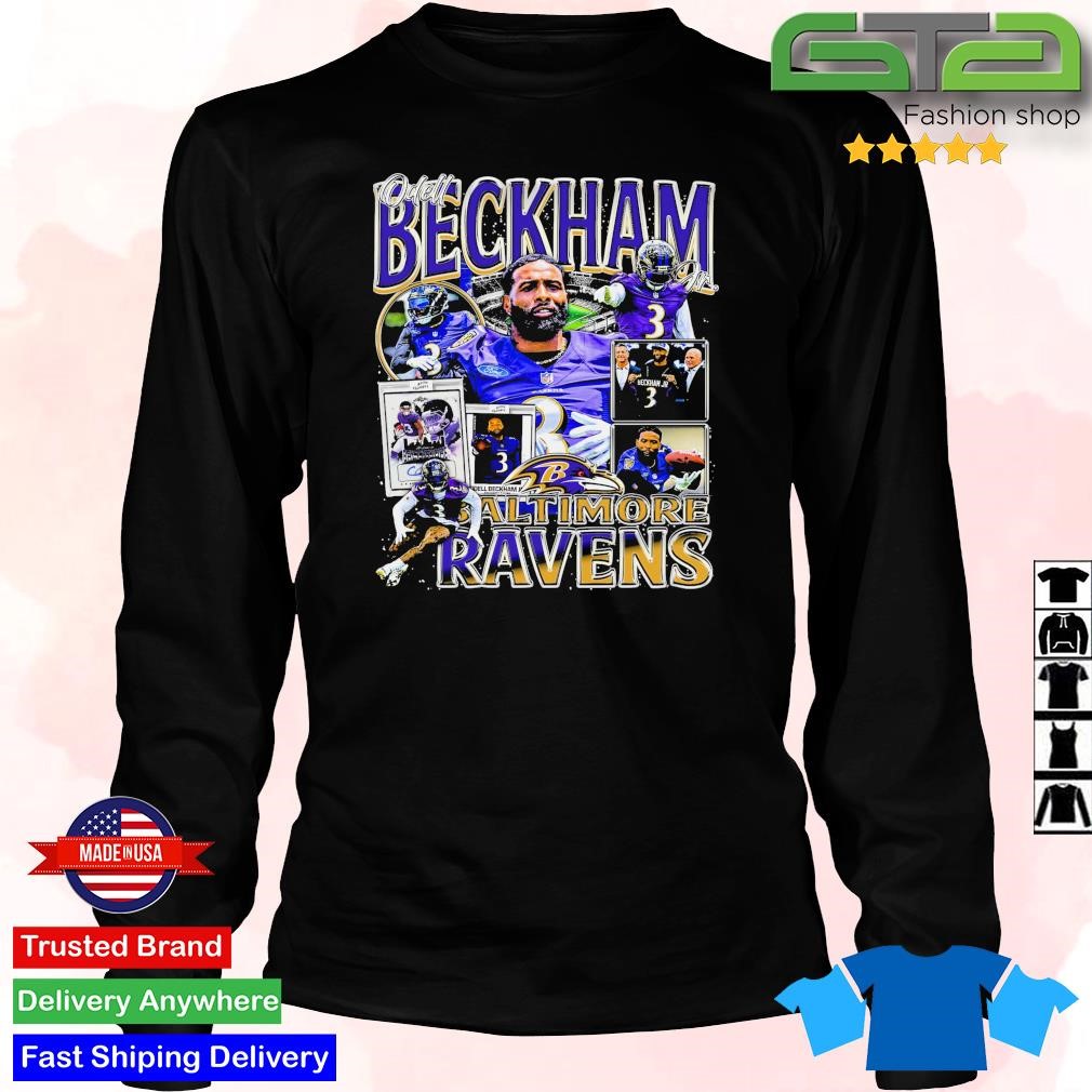 Baltimore Ravens football 3 Odell Beckham Jr. player Vintage shirt, hoodie,  sweater, long sleeve and tank top