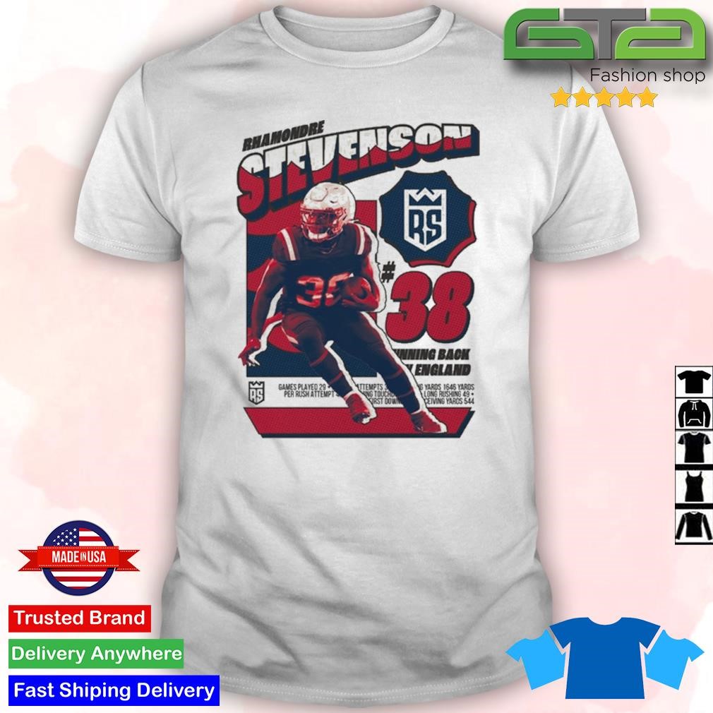 Rhamondre Stevenson 38 New England Patriots football poster 2023 shirt,  hoodie, sweater, long sleeve and tank top